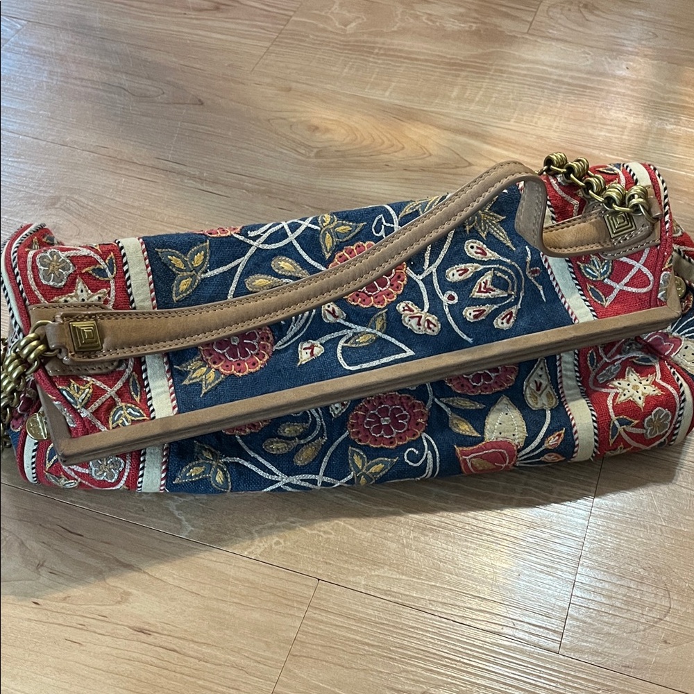 Tory Burch Tapestry Barrel Bag